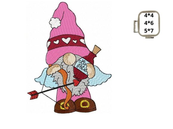 Cupid Gnome: A Designer's Take on This Sweet Embroidery Design