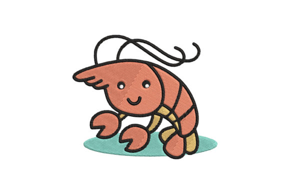 Cute Sea Animal Shrimp Design Review
