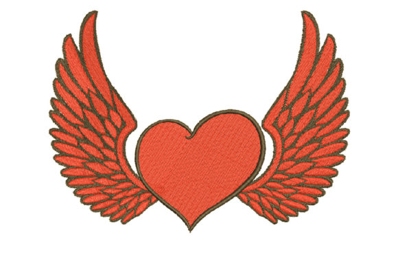 Heart Love Wings Embroidery Design Review