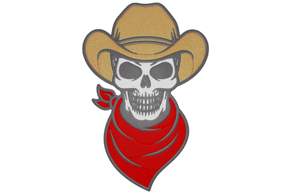 Skull American Frontier Cowboy