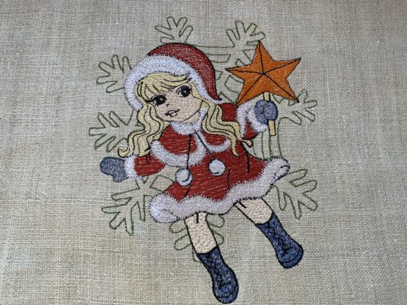 Snow Girl: The Perfect Holiday Embroidery Design
