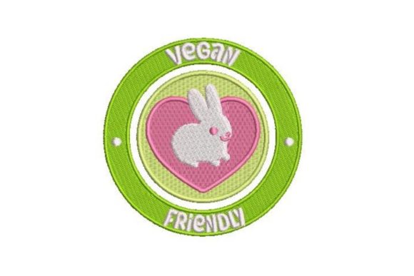 Vegan Friendly: A Heartfelt Embroidery Design for Meaningful Gifts